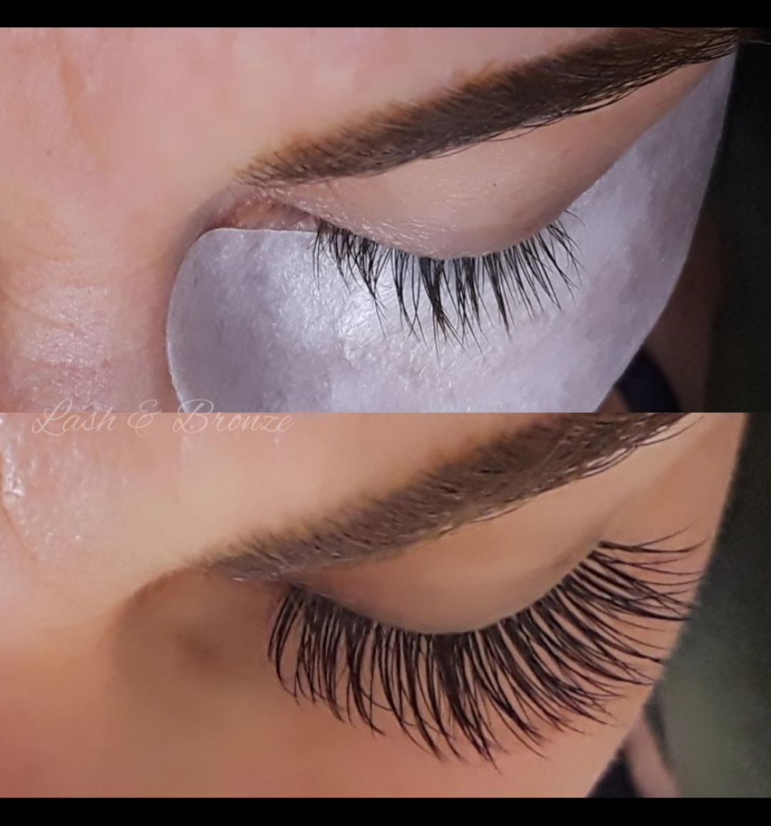 Lash Extension Before and After